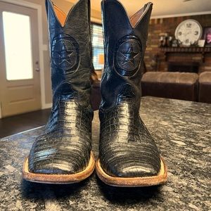 *Rare* Black Jack Alligator Tail Custom Made in the USA Boots‼️📣